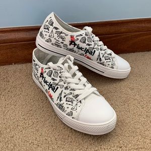 Cute Principal sneakers.